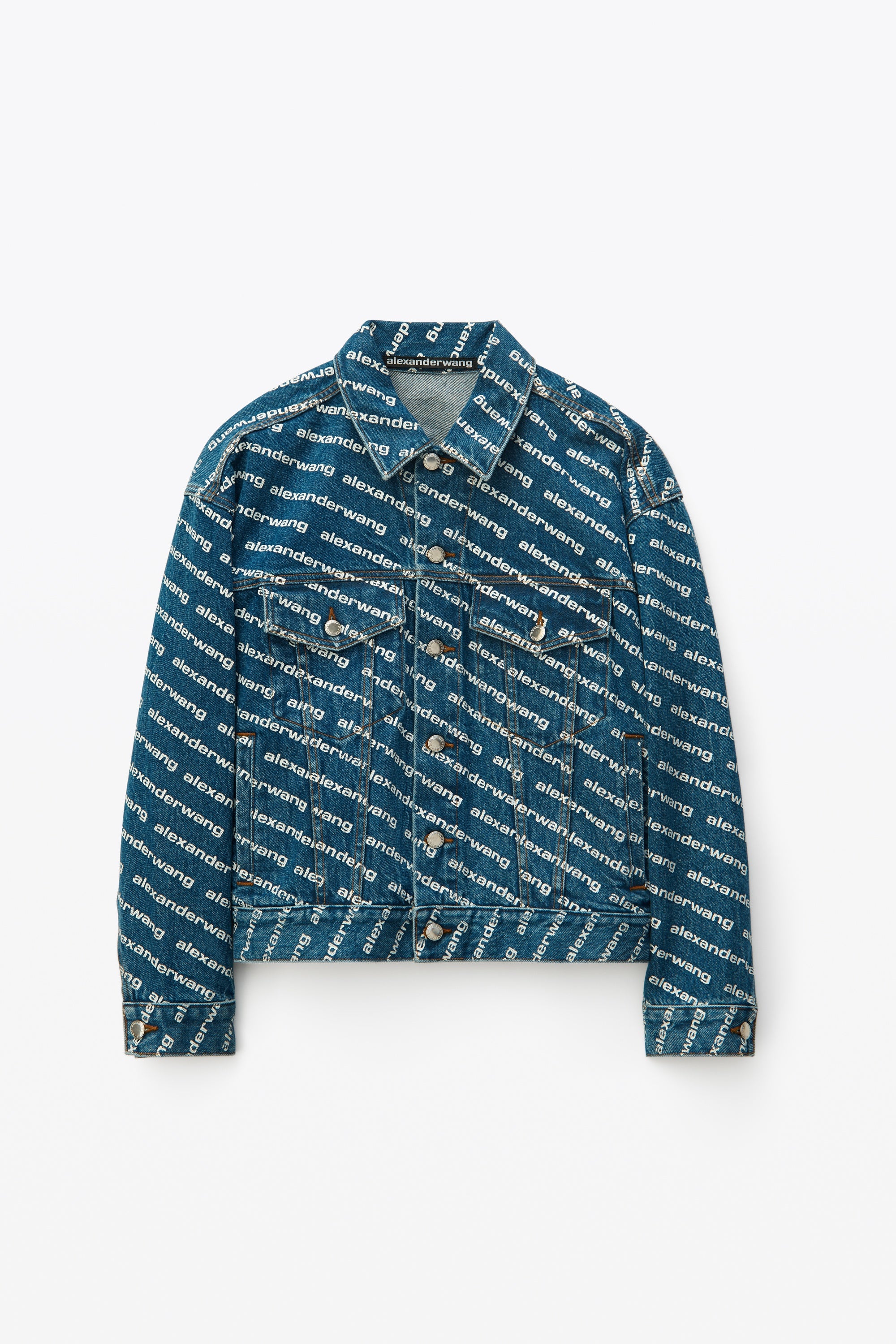 ALEXANDER WANG GAME LOGO DENIM JACKET – Caroline's Fashion Luxuries