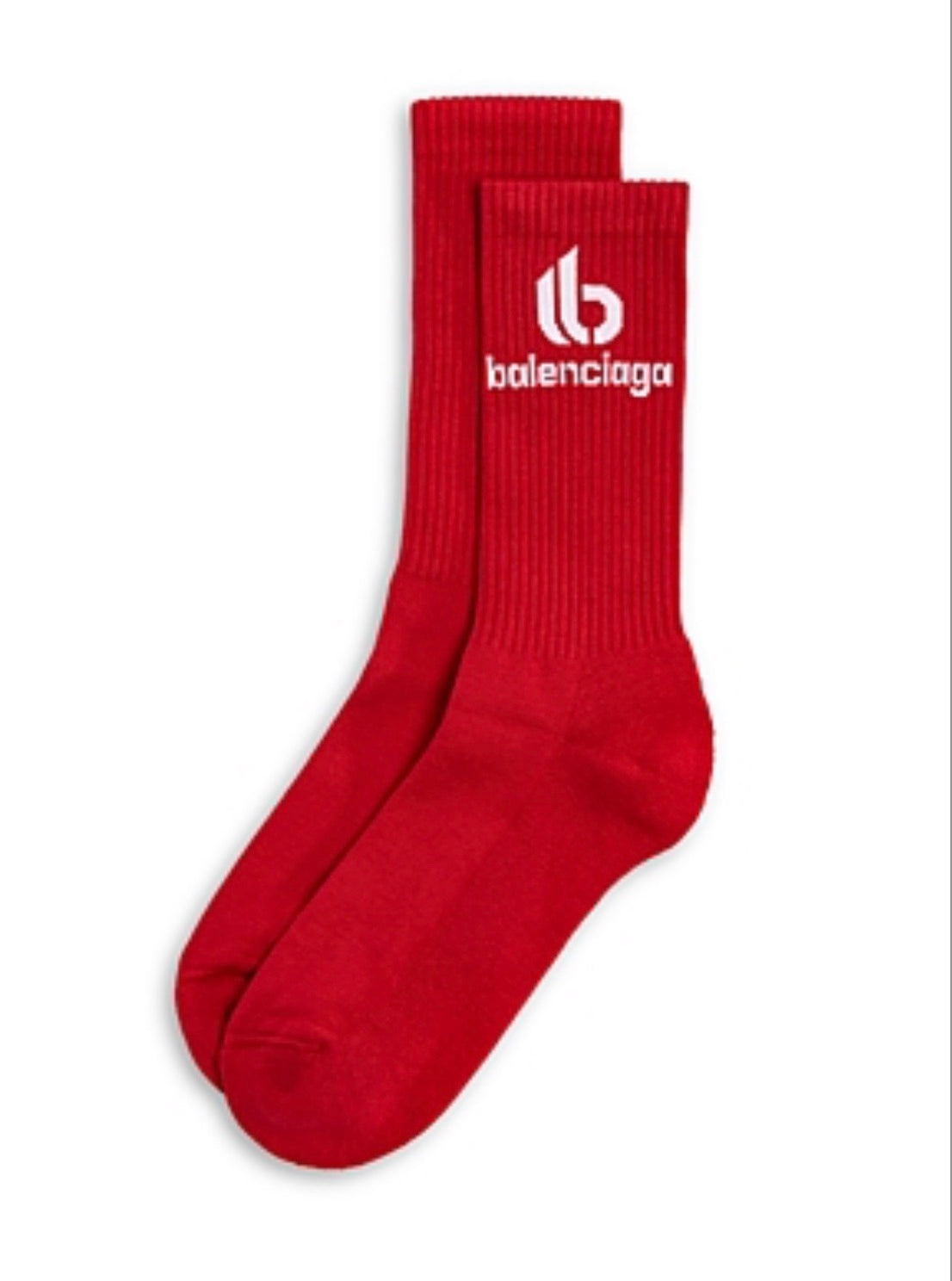 Balenciaga Bb Monogram Crew Socks In Brown