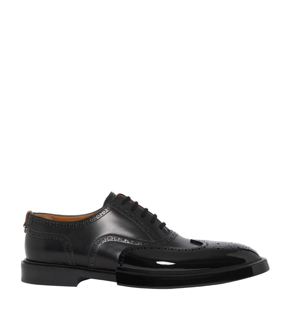 BURBERRY OXFORD BROGUES LEATHER SHOES – Caroline display picture 2