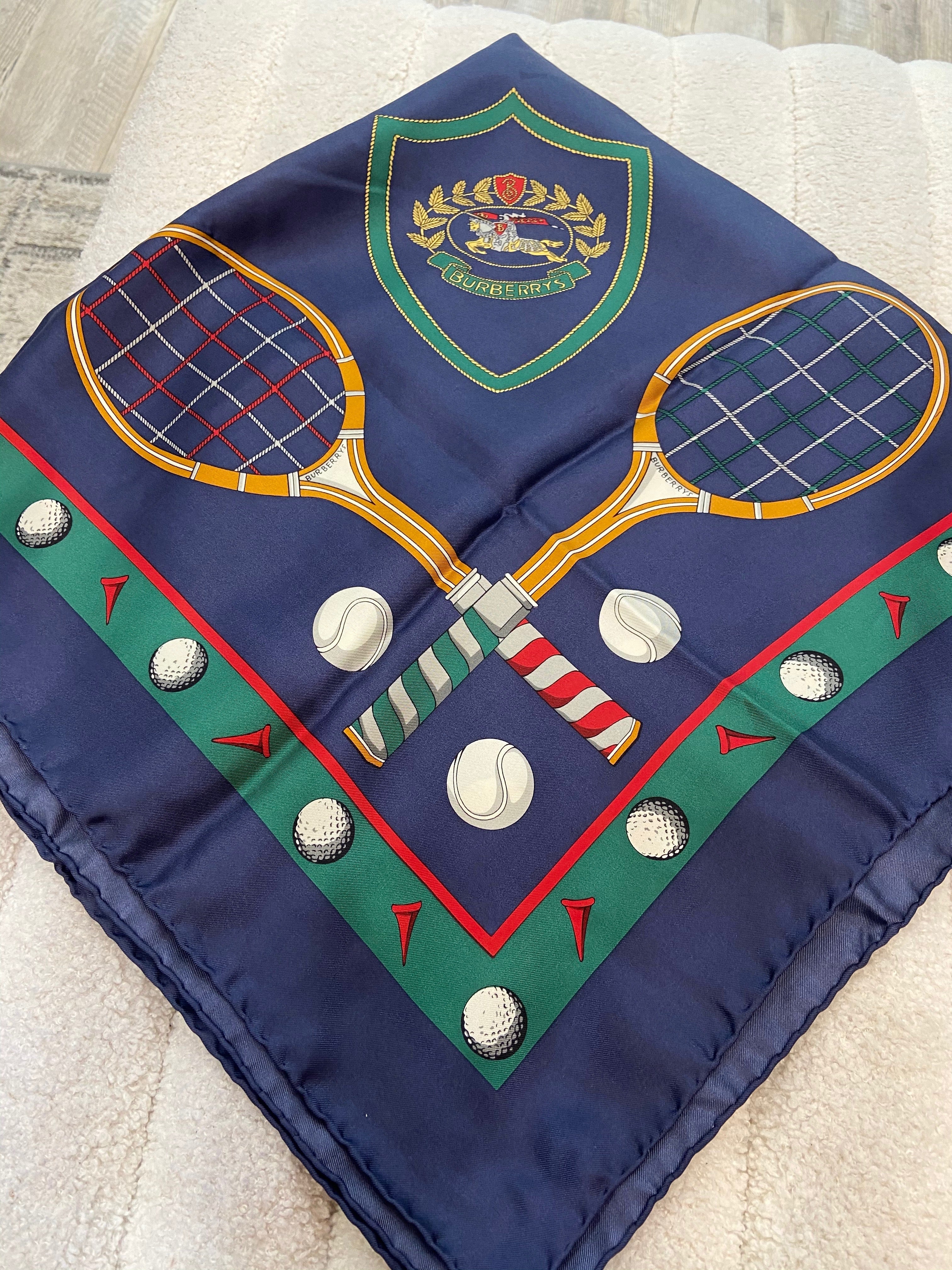 スカーフ Burberry Equestrian Knight Design Print Silk Foulard BURBERRY Equestrian Knight Design Graphic-Print Large Silk