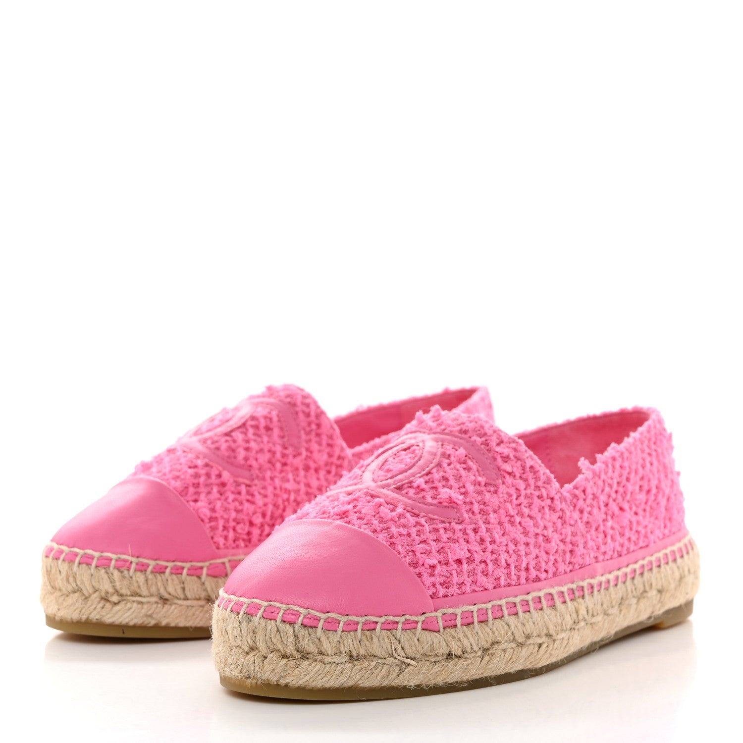 CHANEL TWEED LAMBSKIN CC ESPADRILLES – Caroline's Fashion Luxuries
