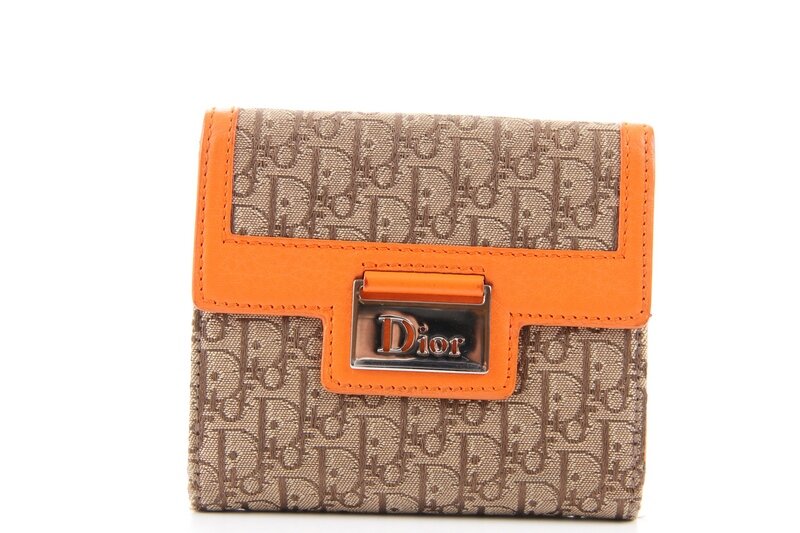 DIOR PORTEMONNAIE QUADRATISCH MONOGRAM COMPACT WALLET – Caroline's