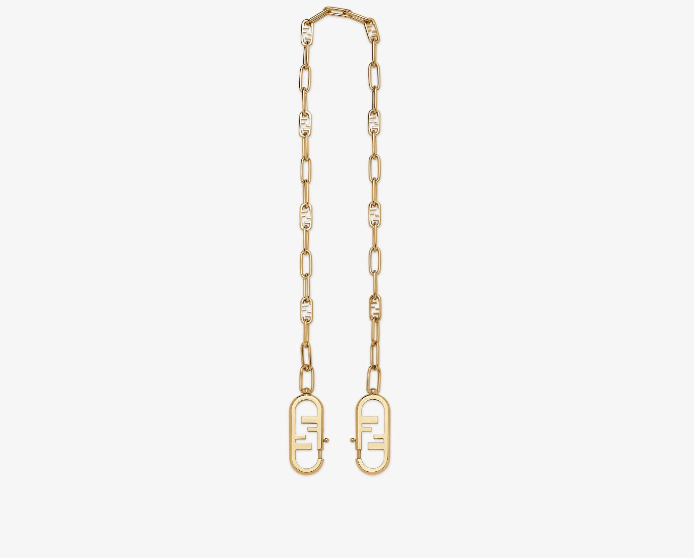 希少　FENDI チェーン　ベルト　ロゴ　ゴールド　金　鎖　チェーンベルト FENDI TIMELESS GOLD COLORED METAL CHAIN SHOULDER STRAP
