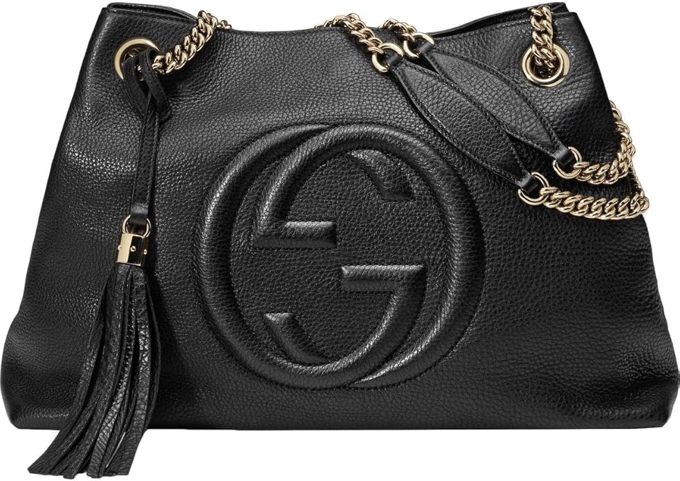 GUCCI GRAINED LEATHER LARGE SOHO CHAIN BAG – Caroline's Fashion