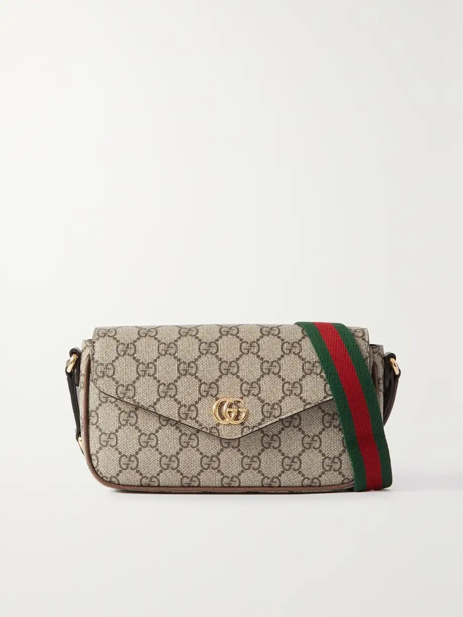 GUCCI GG SUPREME OPHIDIA MINI ENVELOPE SHOULDER BAG – Caroline's