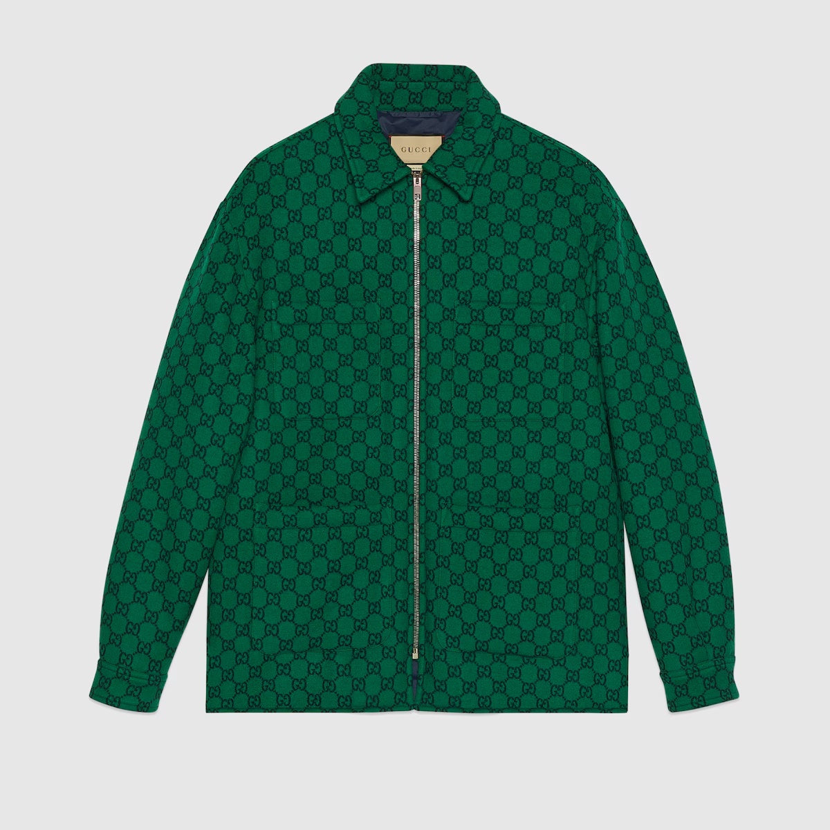 GUCCI GG WOOL FLANNEL PADDED JACKET – Caroline's Fashion Luxuries