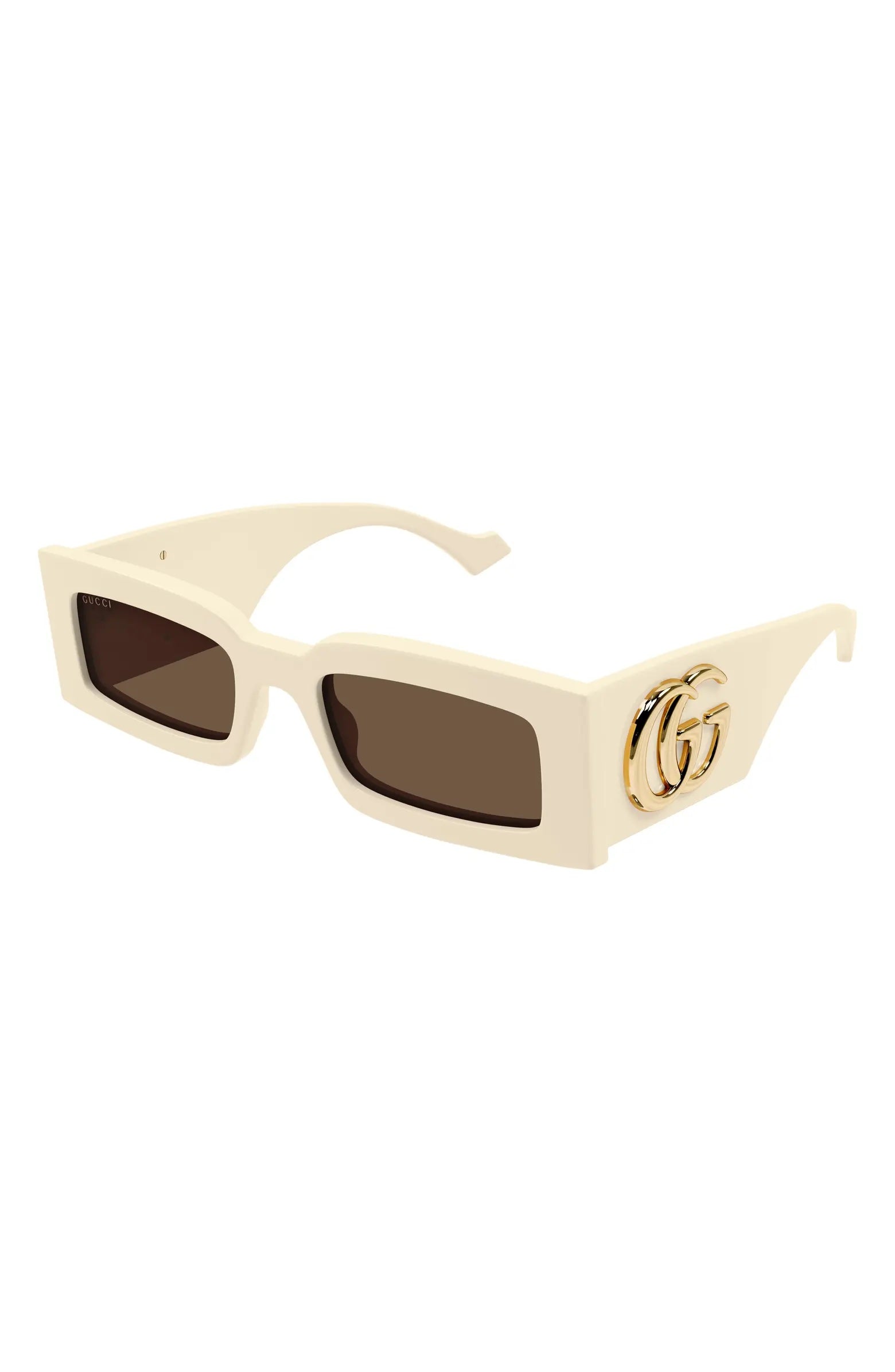 GUCCI GENE GG RECTANGLE FRAME SUNGLASSES – Caroline's Fashion Luxuries
