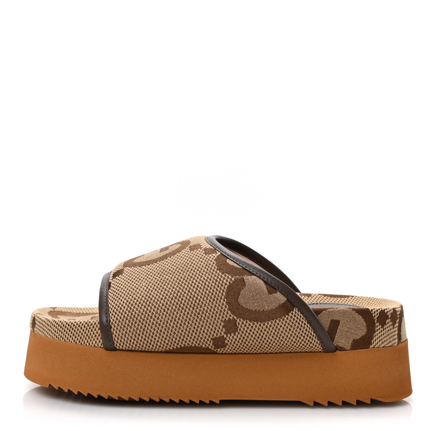GUCCI GG JUMBO NAPPA CANVAS PLATFORM SLIDE SANDALS – Caroline's Fashion  Luxuries