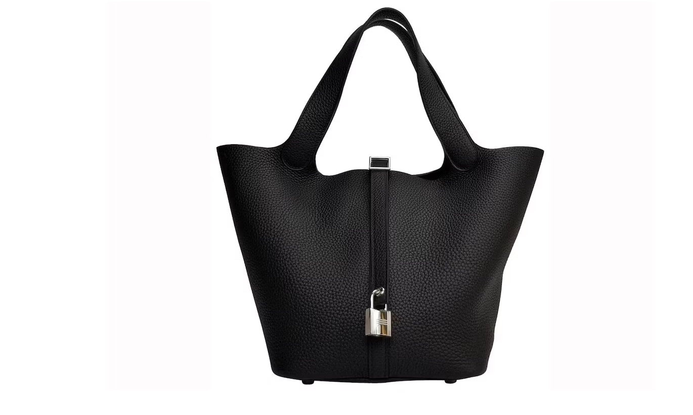 Hermes Picotin Lock 22 Bag Black Taurillon Clemence