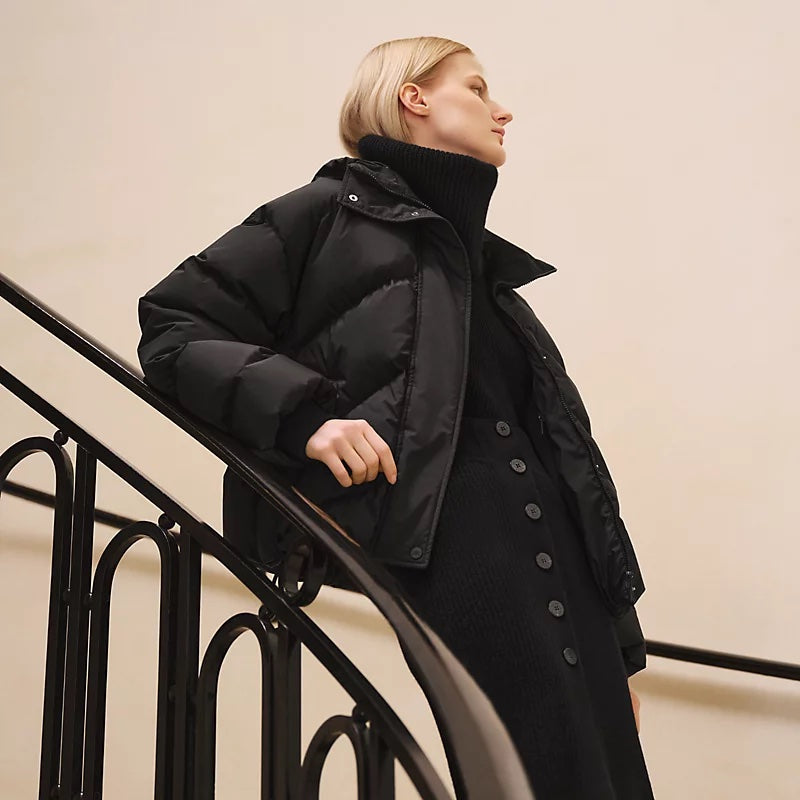 Hermès Nylon Hooded Short Coat ジャケット コート BRAND NEW HERMES