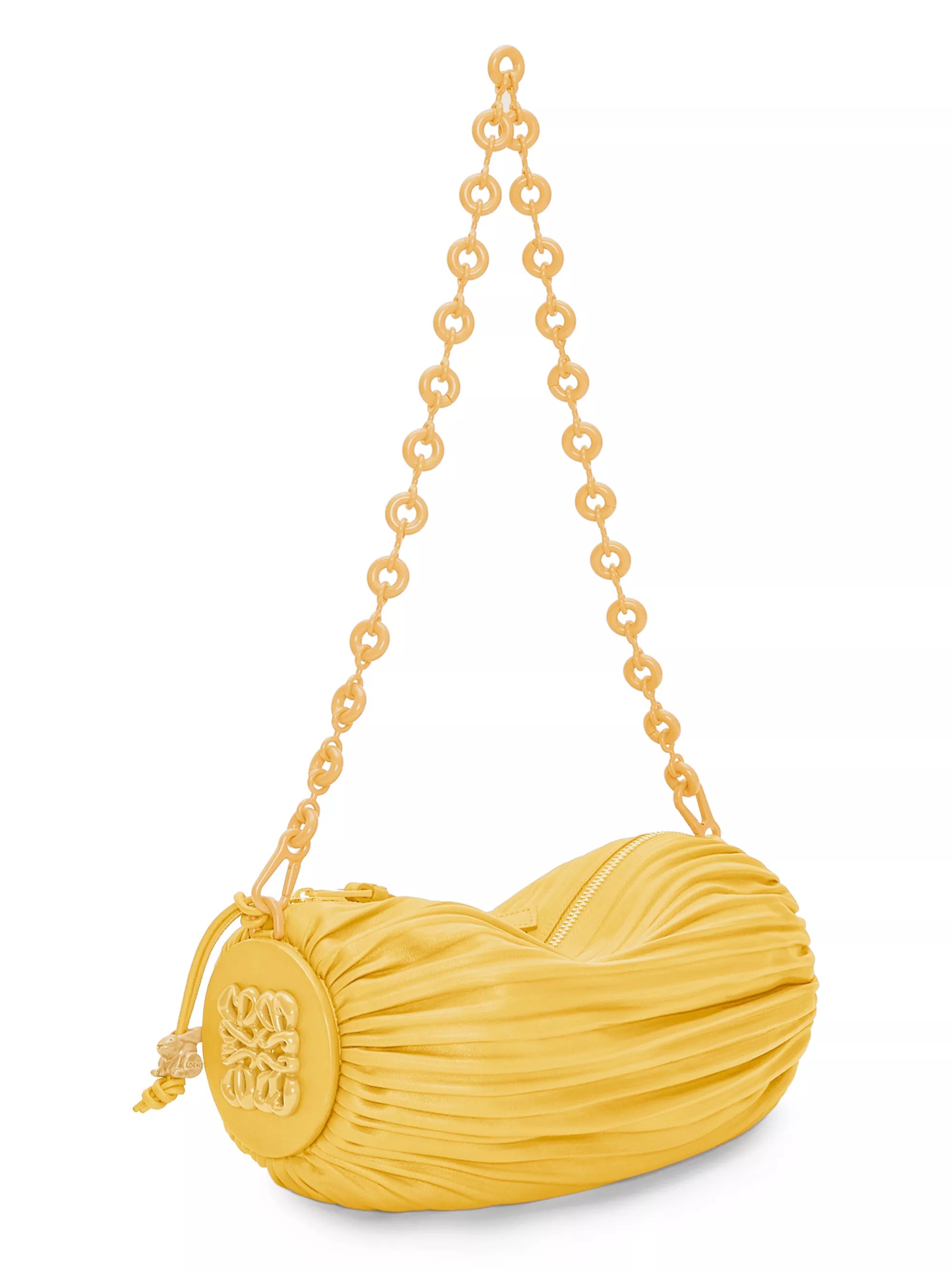 LOEWE PLEATED LEATHER BRACELET POUCH BAG – Caroline's Fashion Luxuries