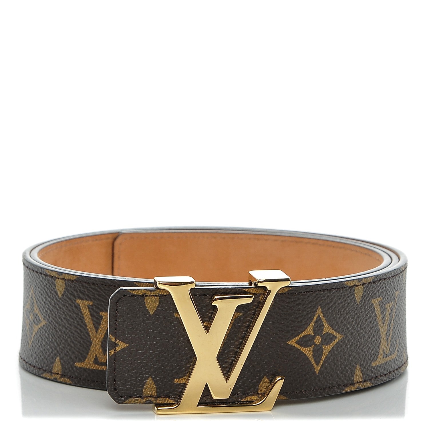 Louis Vuitton Lv Gold Buckle Belt
