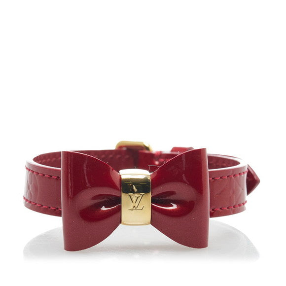 Louis Vuitton Burgundy Vernis Monogram Leather Favorite Bracelet
