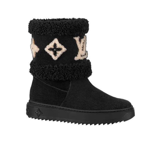 Suede Boots Louis Vuitton Snowdrop Flat Ankle Boot LOUIS VUITTON