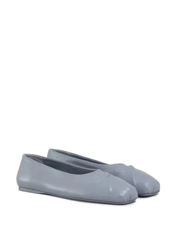 MARNI NAPPA LEATHER SEAMLESS LITTLE BOW BALLET FLATS – Caroline's
