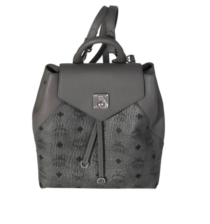 MCM GREY VISETOS SMALL ESSENTIAL BACKPACK – Caroline display picture 1