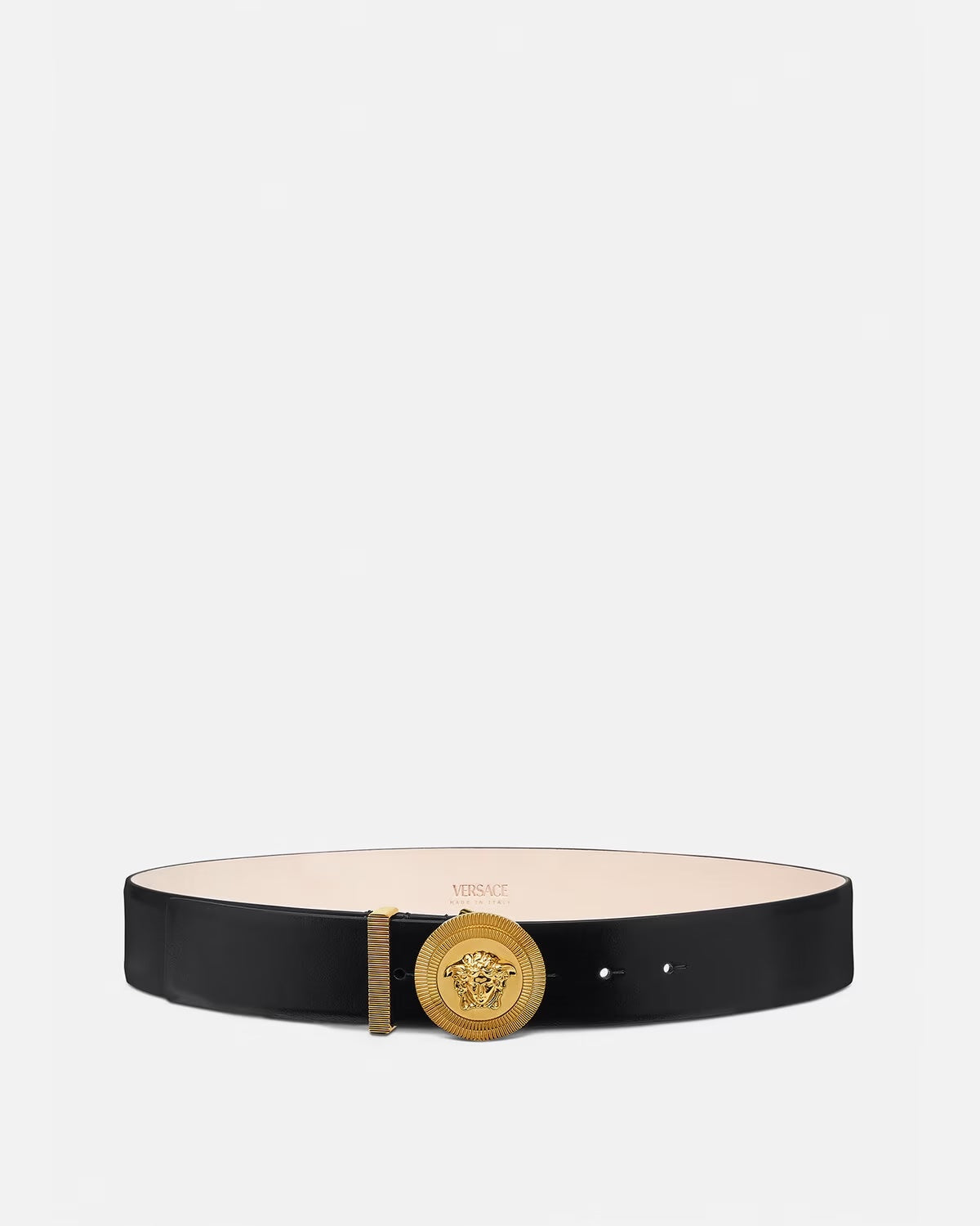 Shop Versace Medusa Leather Belt