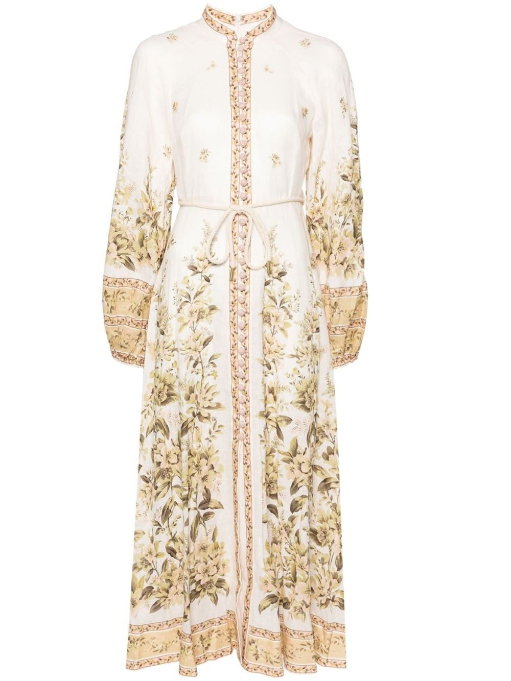 ZIMMERMANN FLORAL PRINT CHAMBRAY MIDI DRESS – Caroline's Fashion Luxuries