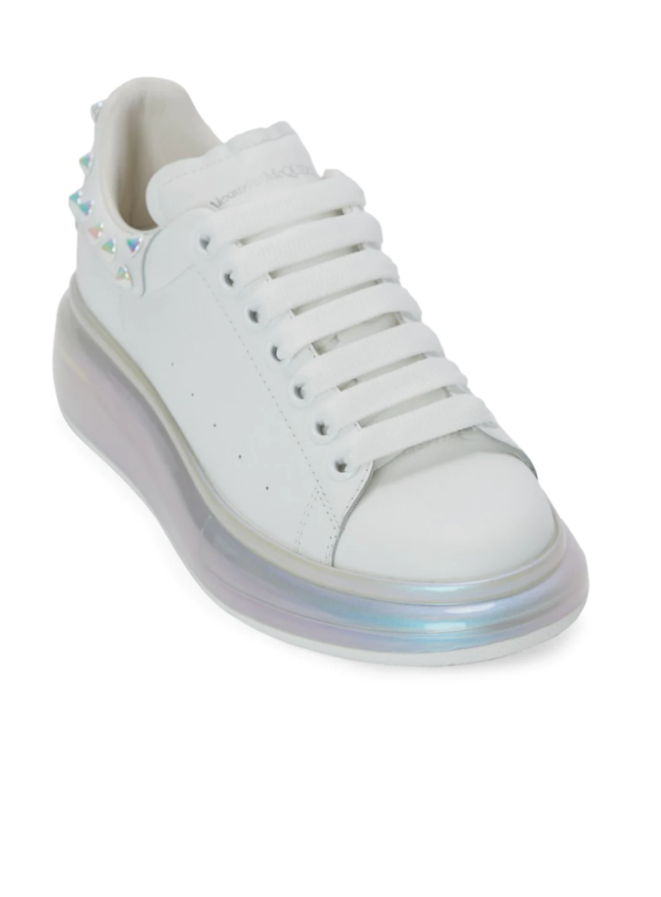 Alexander McQueen Oversized Sneaker (White/Iridescent) 45