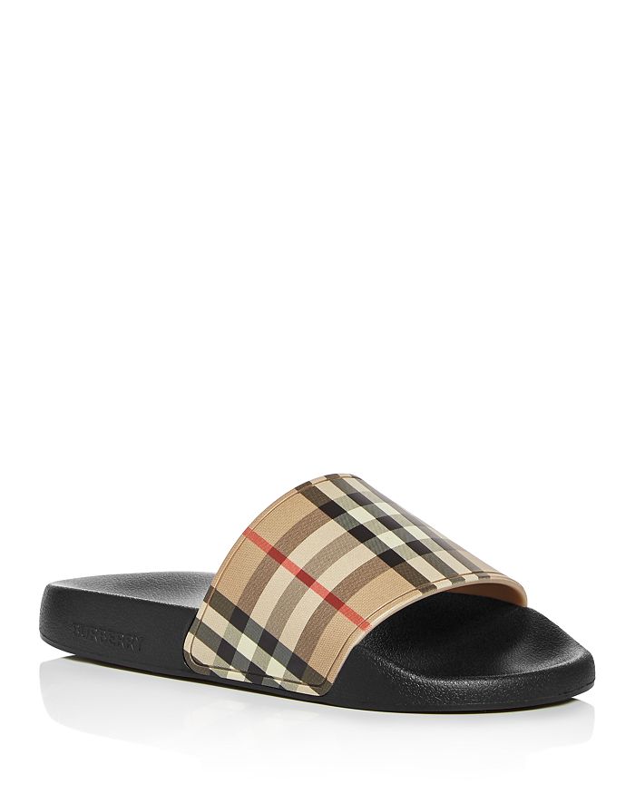 Burberry english icons vintage check slide sandal on sale