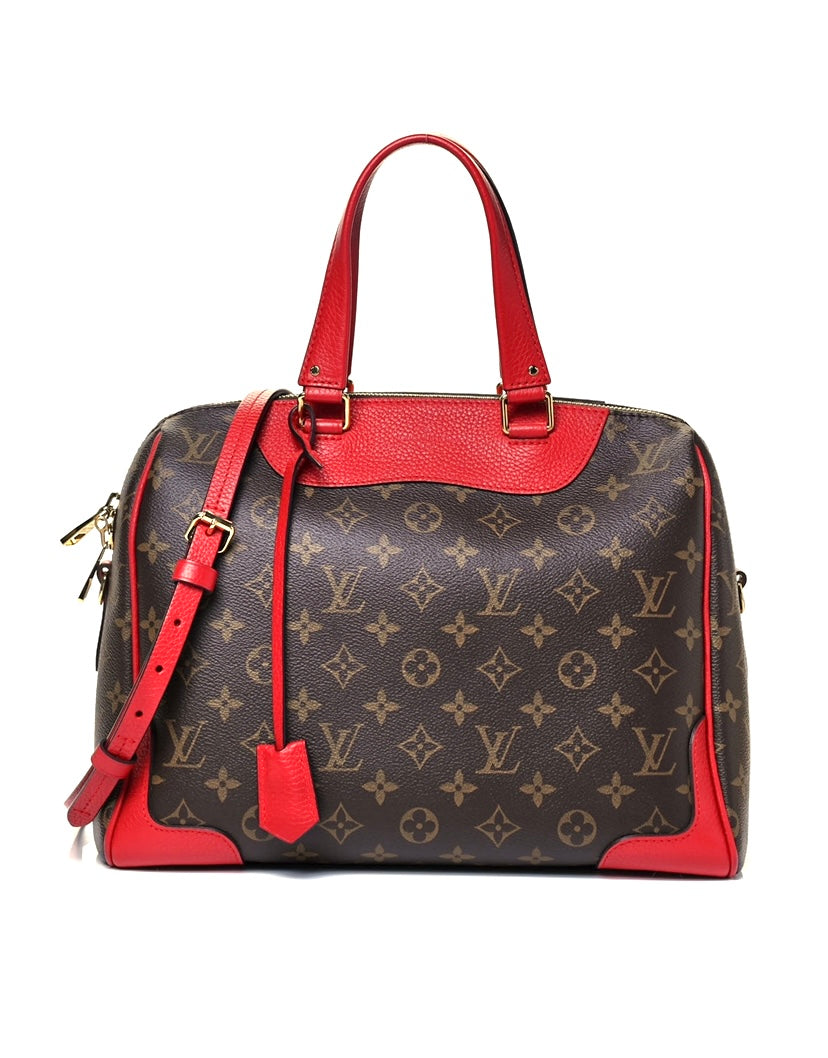 Louis Vuitton Monogram V Tote MM Cherry Red