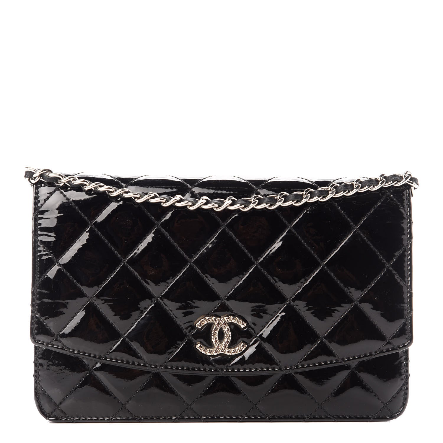 Chanel Gusset Card Holder Diamond Quilted Black in Caviar with Gold-tone -  US