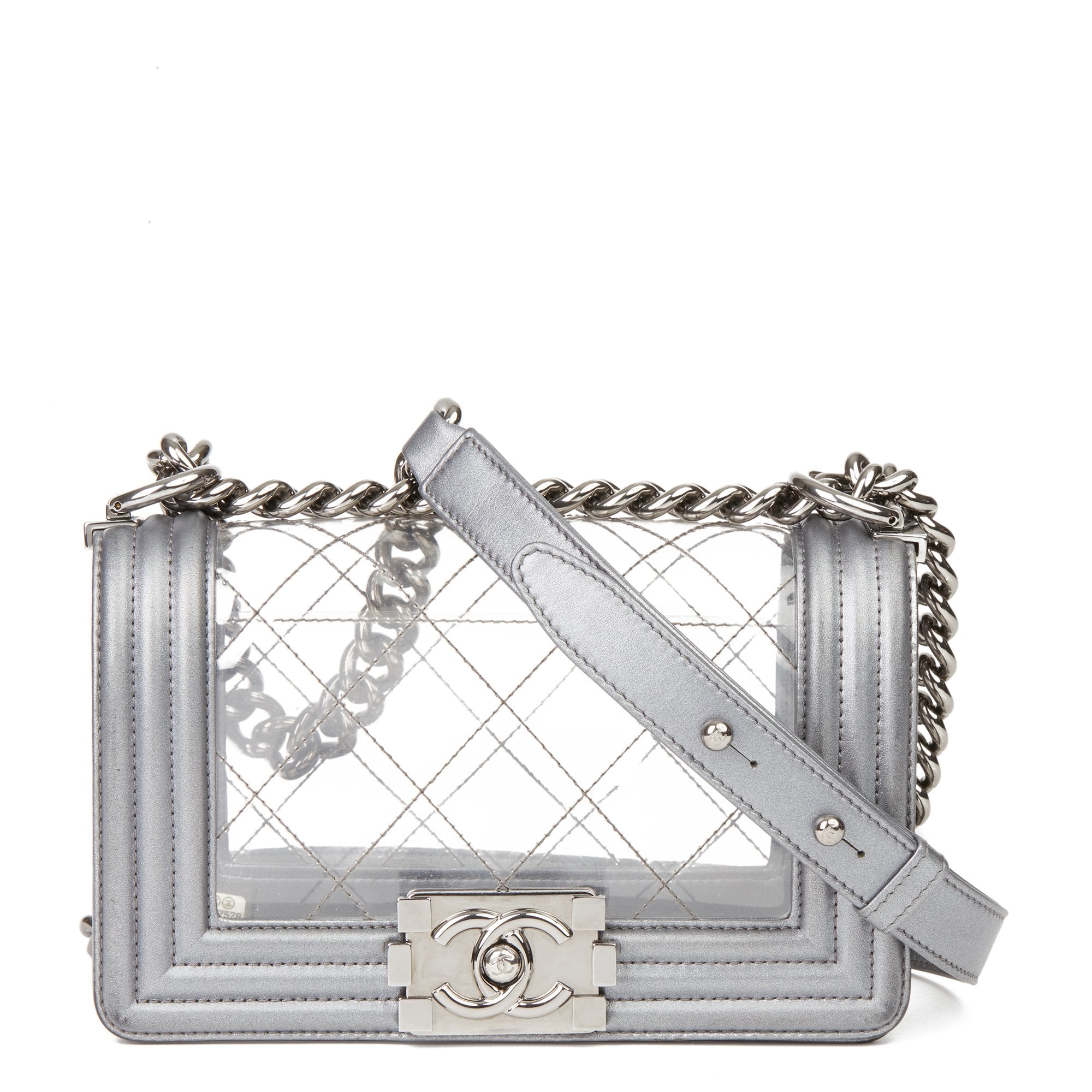 CHANEL SMALL TRANSPARENT BOY BAG – Caroline's Fashion Luxuries