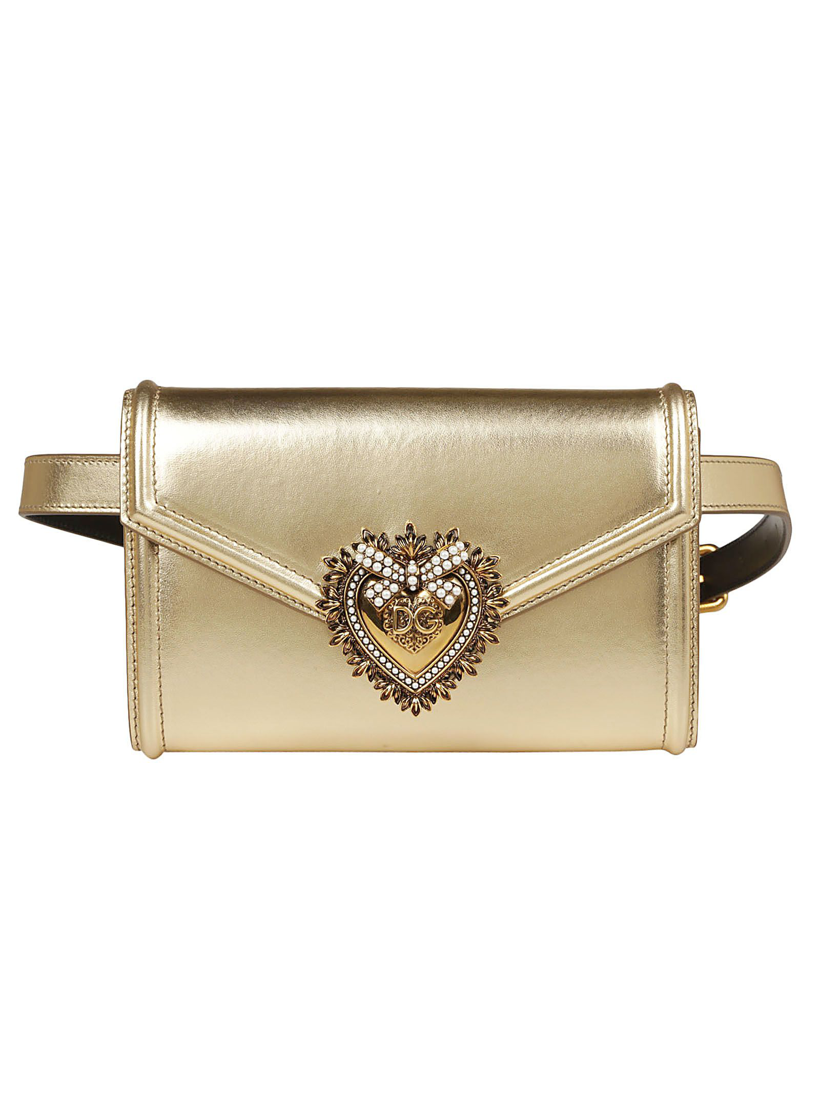 Dolce & Gabbana Devotion Buckle Belt Bags Belt Embellished