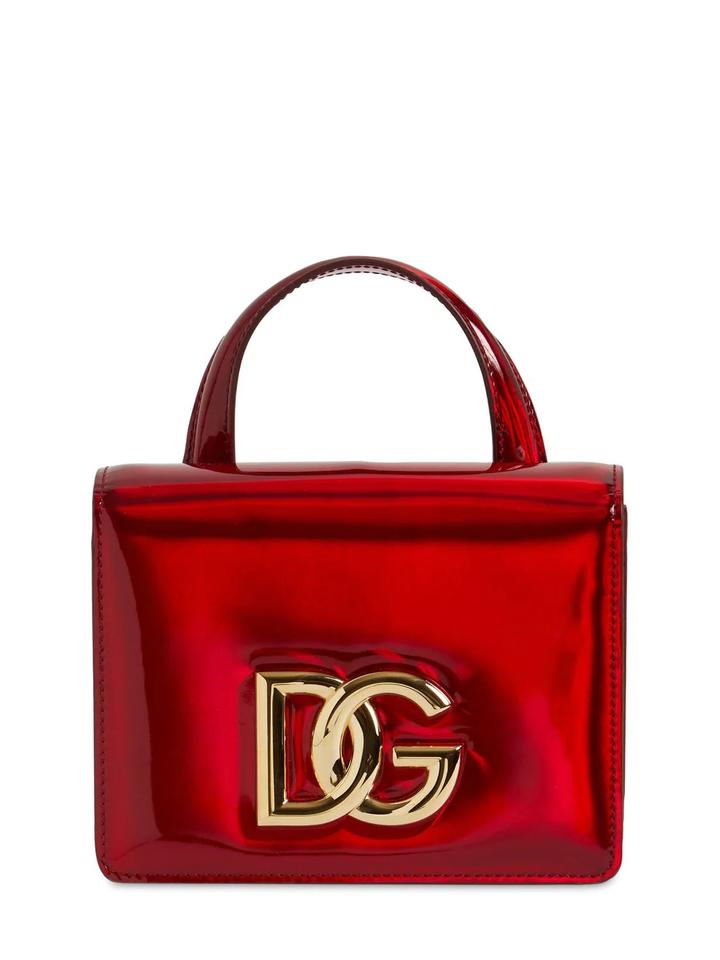 Dolce & Gabbana Red Leather Small Miss Sicily Top Handle Bag Dolce & Gabbana