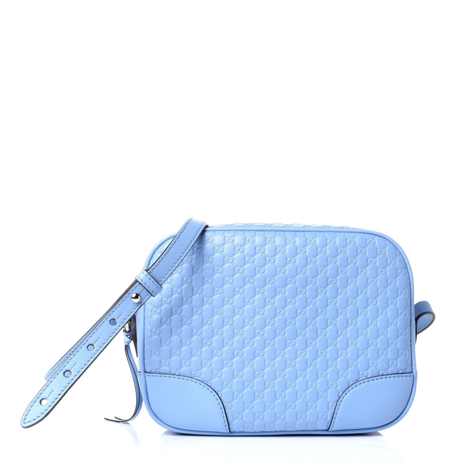 Gucci Navy Blue Guccissima Leather Small Padlock Shoulder Bag Gucci