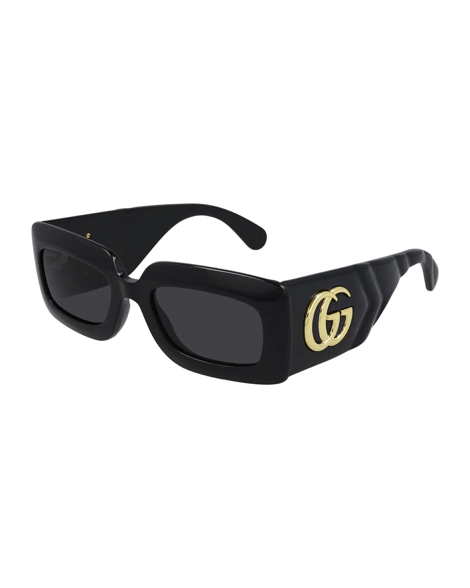 GUCCI THICK RECTANGULAR INJECTION SUNGLASSES GG0811S – Caroline's