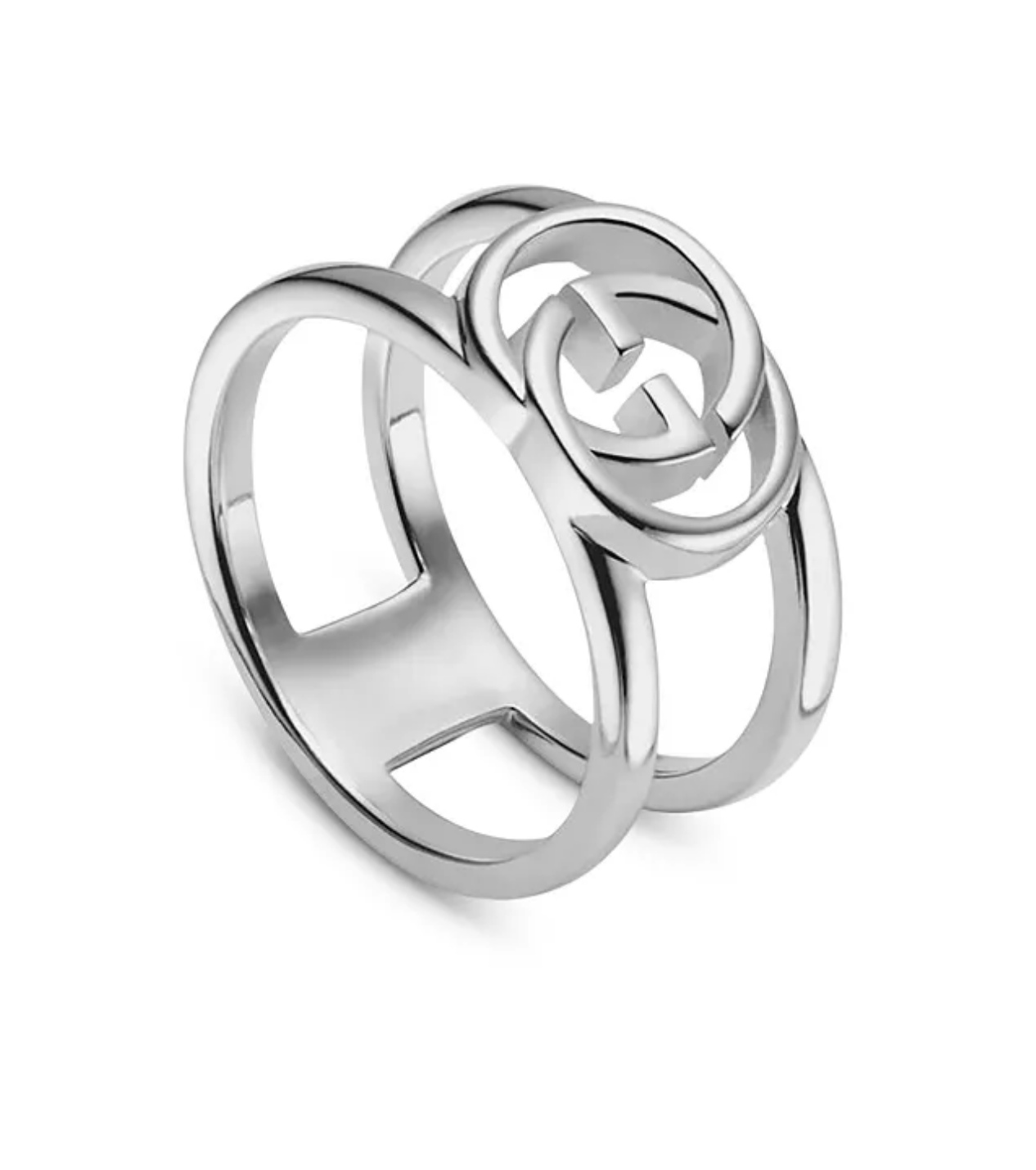 GUCCI Interlocking G Wide Open Band Ring – Caroline's Fashion Luxuries
