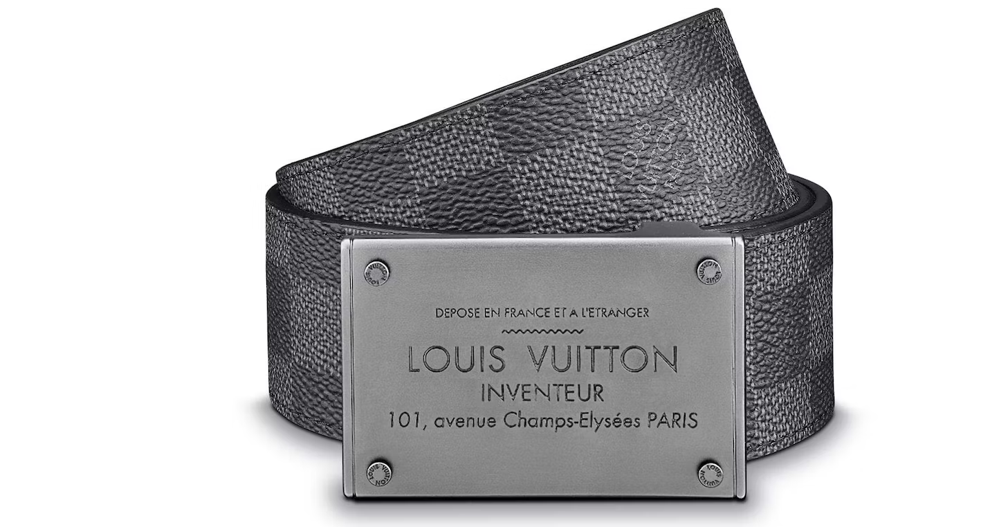 LOUIS VUITTON DAMIER GRAPHITE NEO INVENTEUR REVERSIBLE BELT – Caroline's  Fashion Luxuries