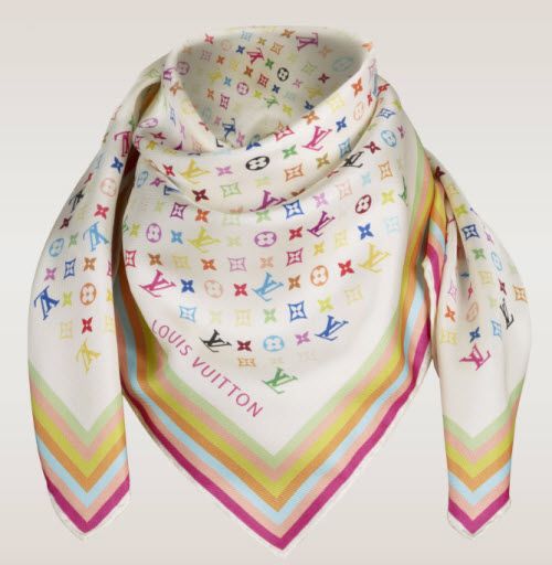 LOUIS VUITTON MULTICOLOR MONOGRAM SILK SCARF
