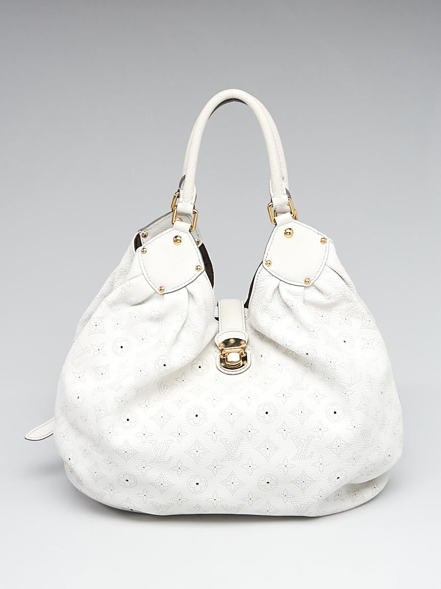 Louis Vuitton White Monogram Mahina L Bag