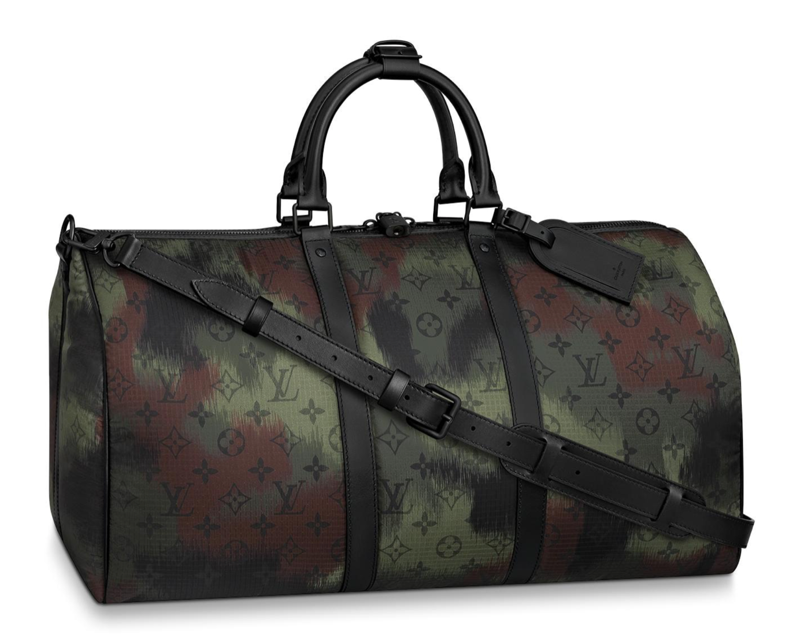 LOUIS VUITTON KEEPALL BANDOULIERE 50 NYLO CAMO LIMITED EDITION BAG
