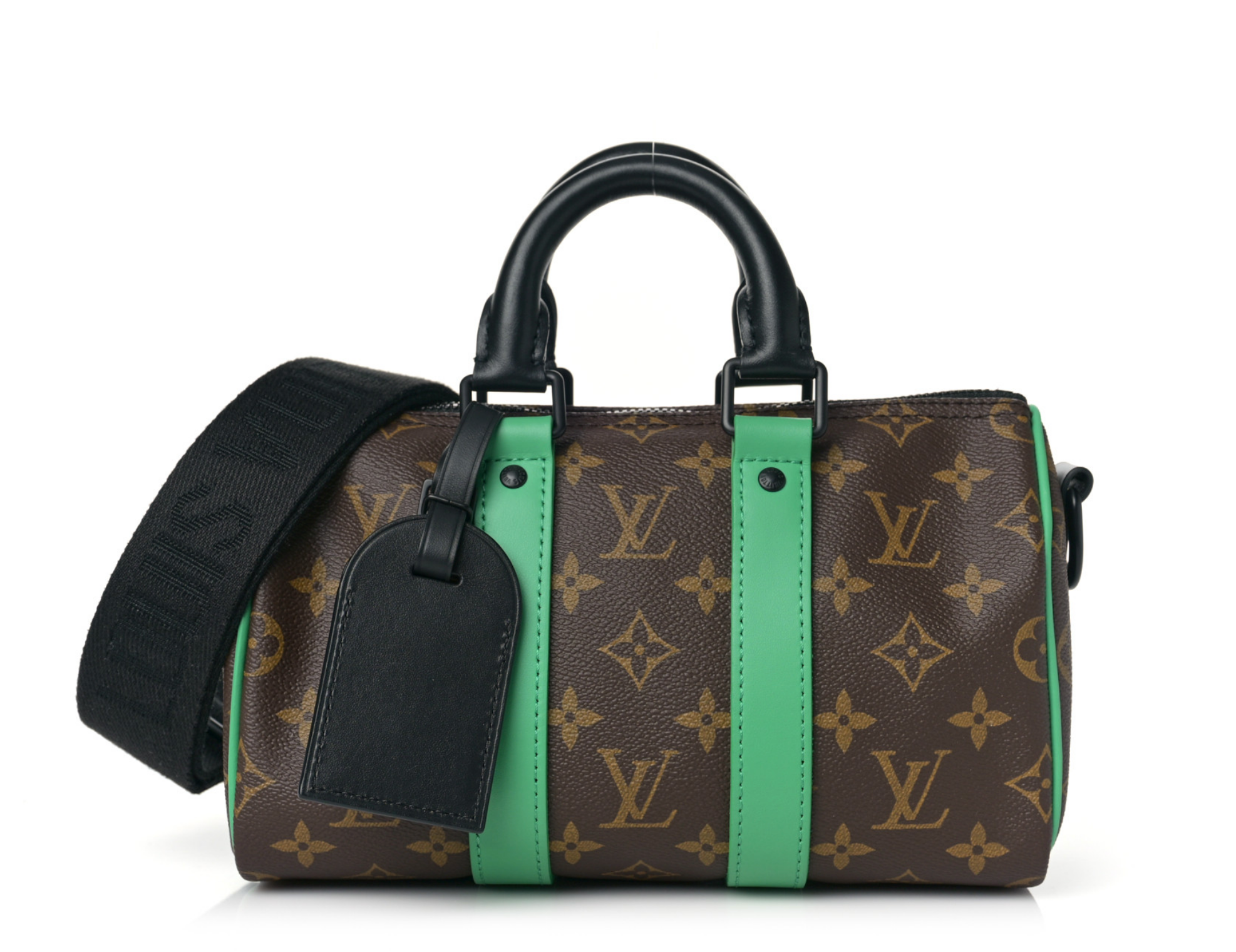 Pre-owned Keepall Xs Leather Bag In Green