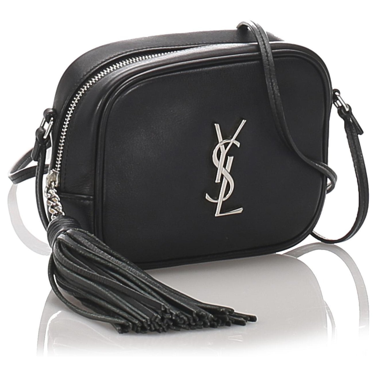 Saint Laurent YSL Blogger Leather Crossbody Bag