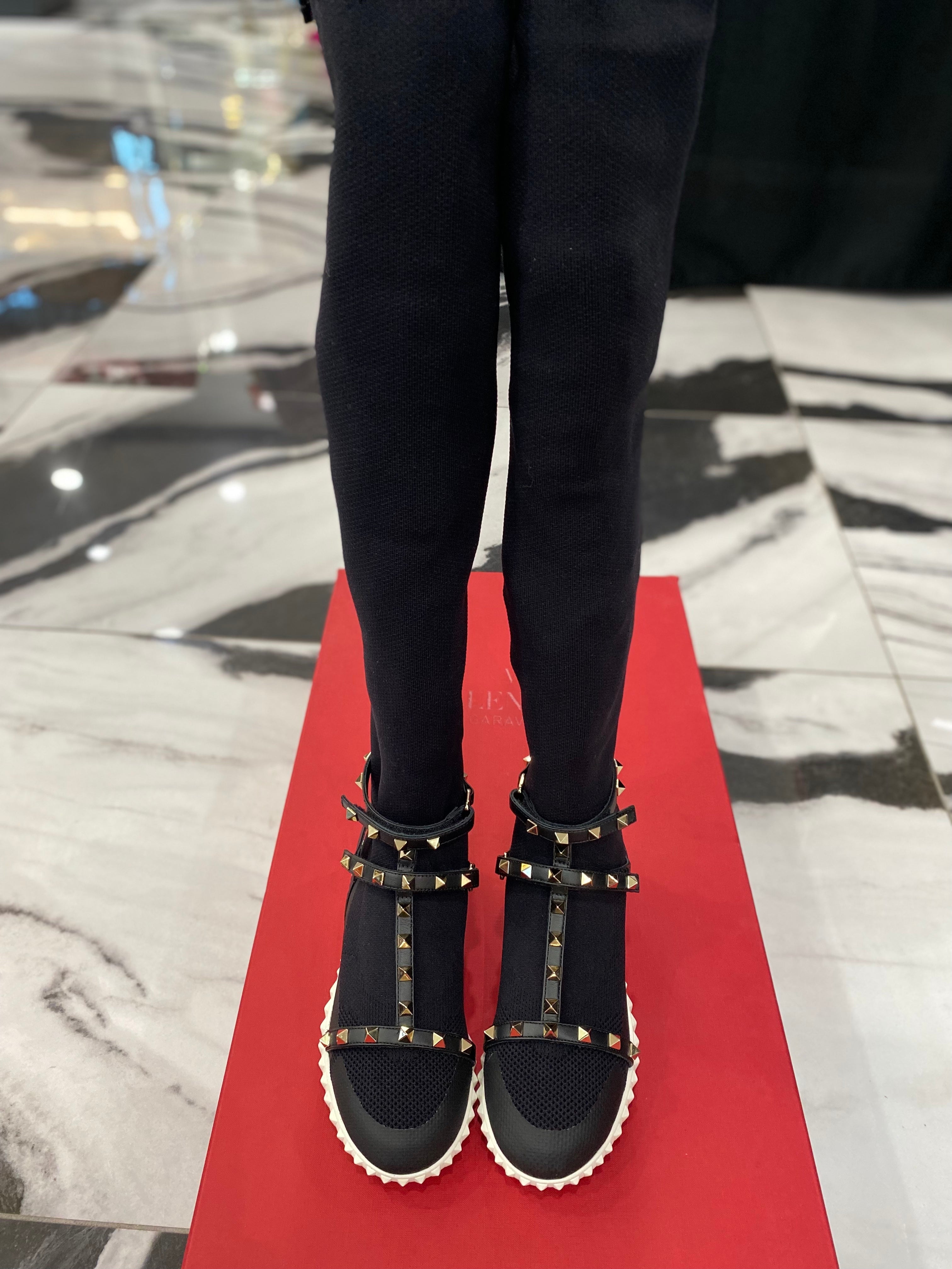 Valentino rockstud outlet sock boots