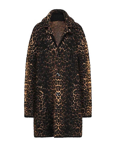 SAINT LAURENT LEOPARD JACQUARD WOOL BLEND COAT – Caroline's