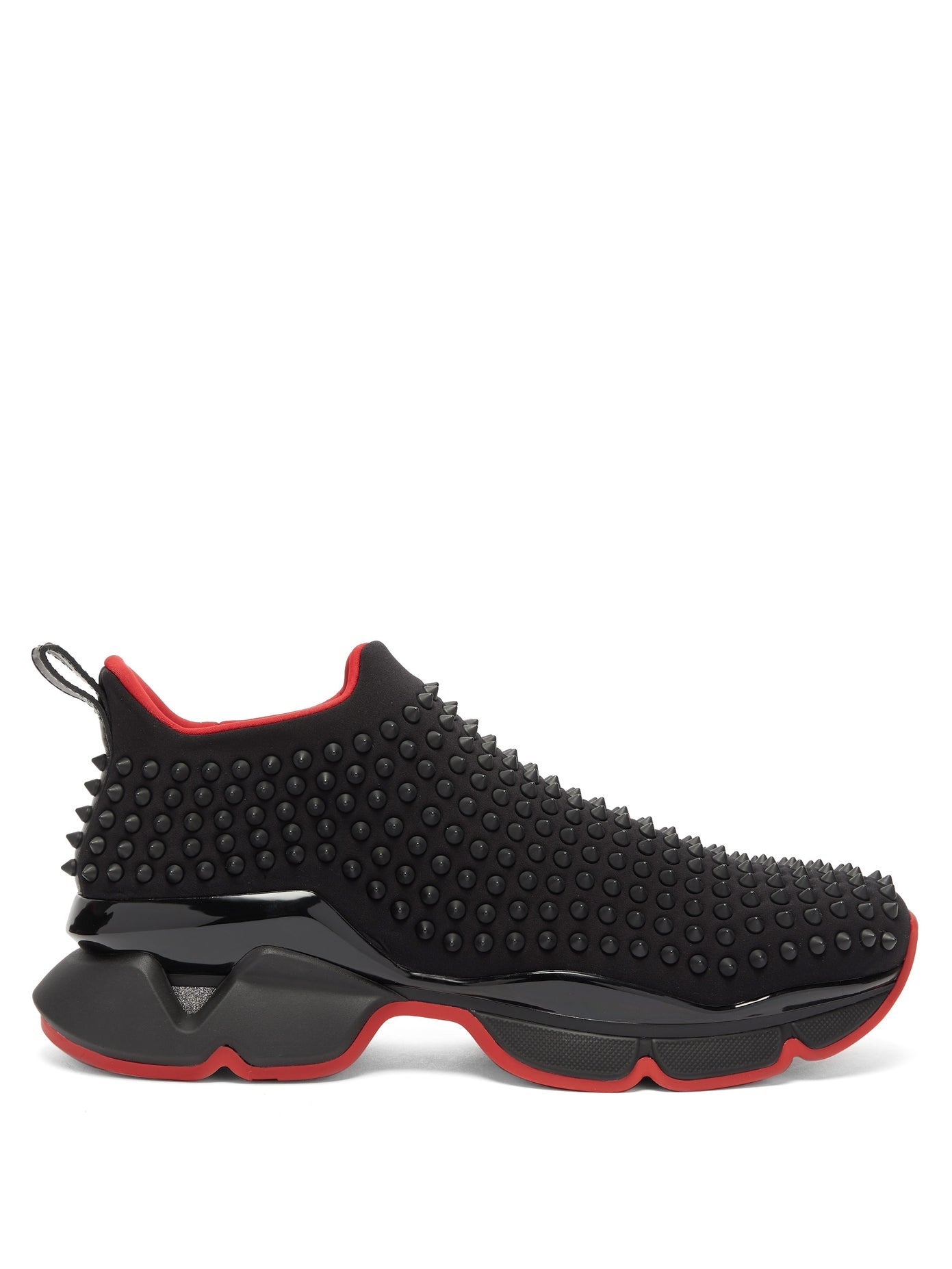 Christian Louboutin Authenticated Spike Sock Trainer