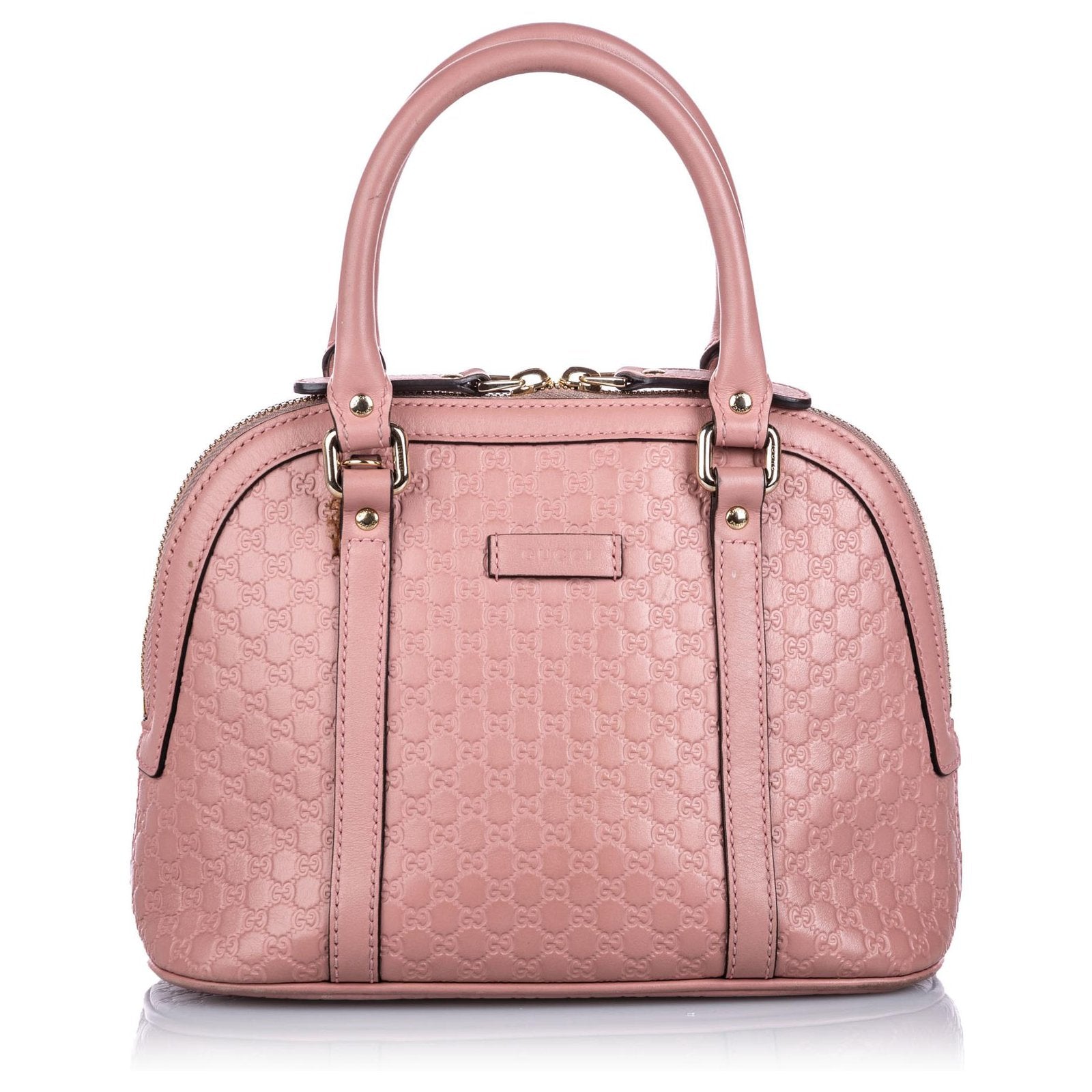 Gucci Pink Guccissima Mini Dome Satchel Caroline s Fashion Luxuries