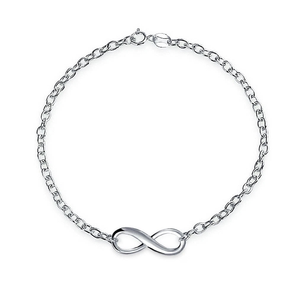 TIFFANY &amp; CO. STERLING SILVER OVAL LINK INFINITY BRACELET