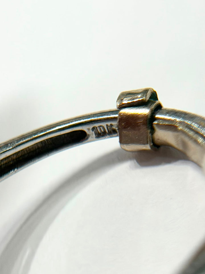 10K WHITE GOLD PINK SAPPHIRE RING