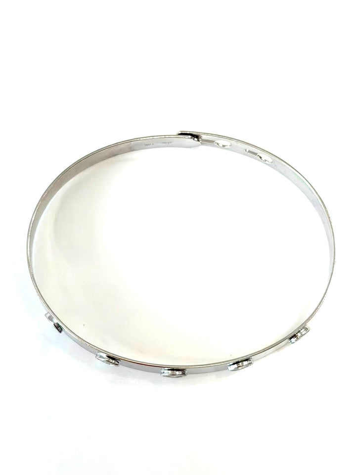 14K WHITE GOLD DIAMOND BANGLE BRACELET