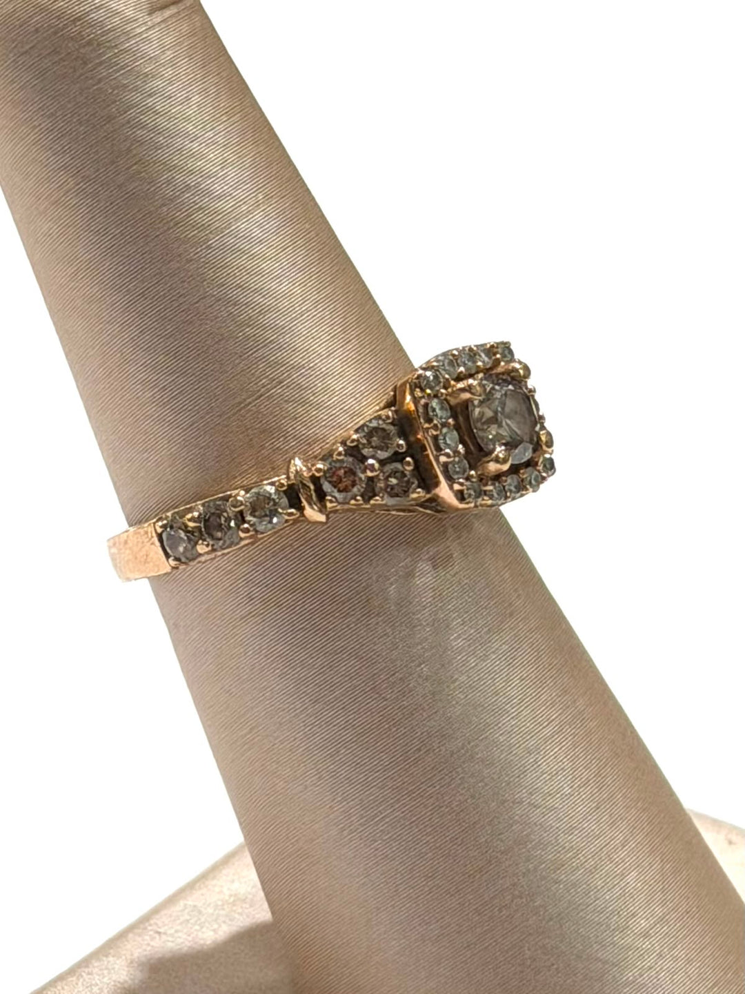 14K ROSE GOLD VINTAGE-INSPIRED DIAMOND RING