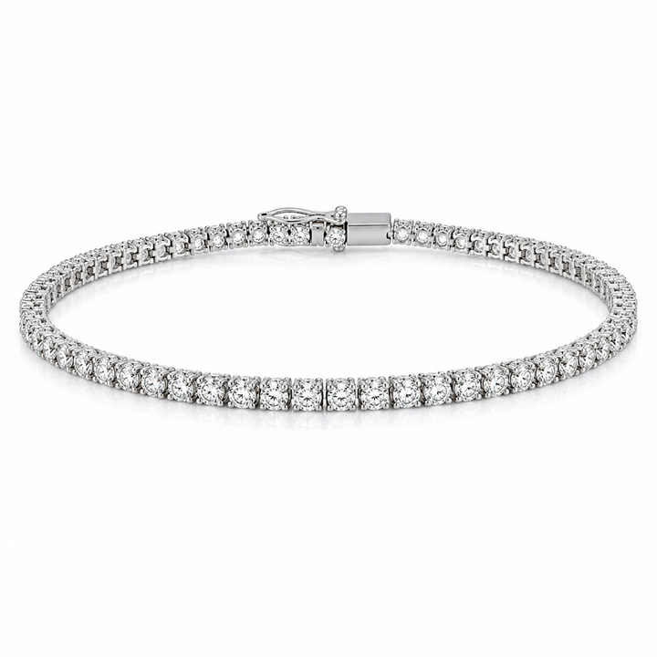 14K WHITE GOLD 1.56CT DIAMOND TENNIS BRACELET