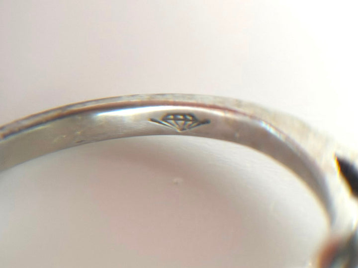 14K WHITE GOLD CITRINE RING