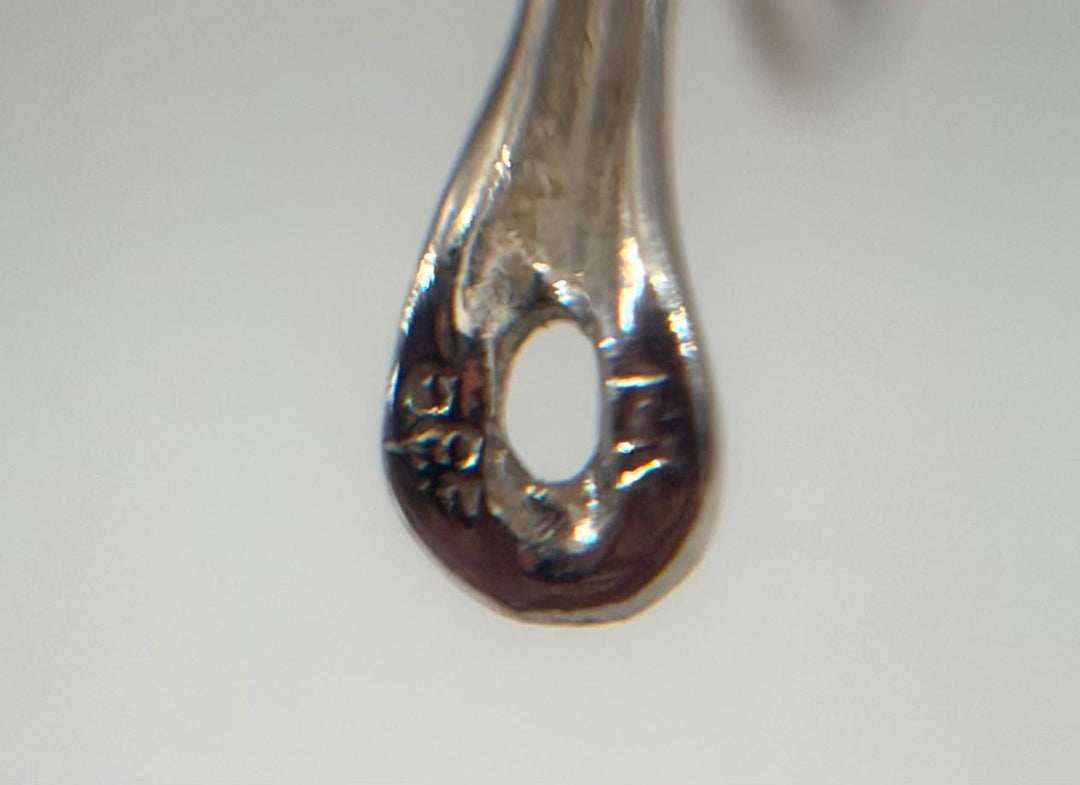14K WHITE GOLD DIAMOND HOOP EARRINGS