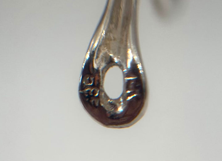 14K WHITE GOLD DIAMOND HOOP EARRINGS
